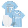 Officiële Voetbalshirt + Korte Broek Manchester City De Bruyne 17 Thuis 2023-24 - Kids